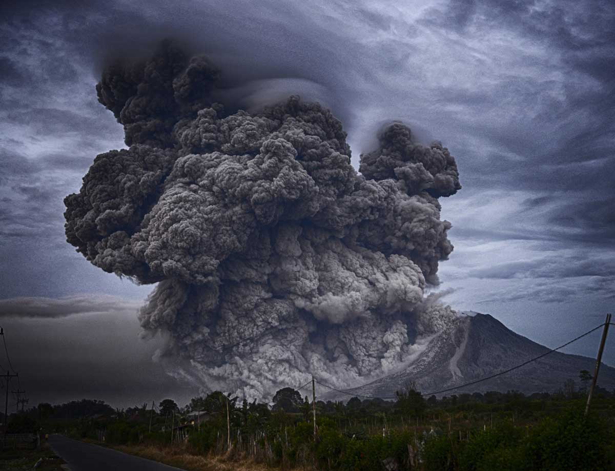 A volcano is erupting again in Japan